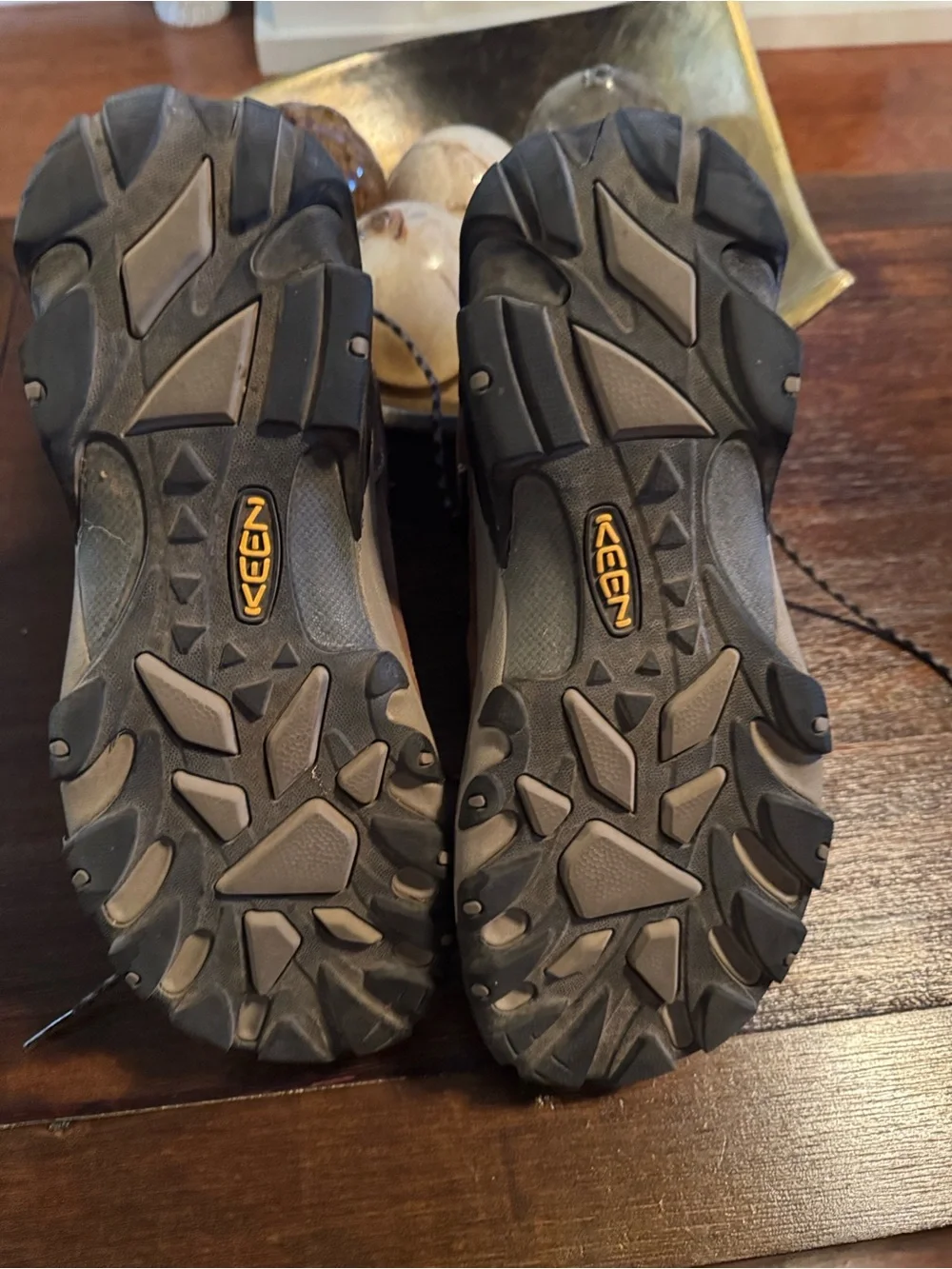 KEEN Men's Brown and Black Waterproof Hiking Boots
